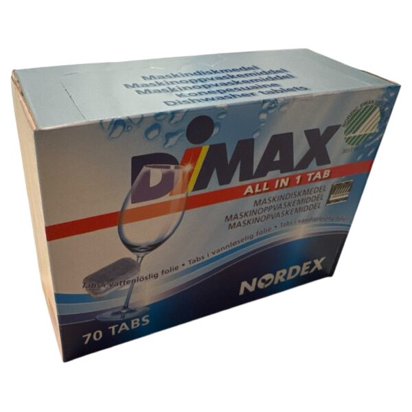 Svanemærket Dimax All-in-1 opvasketabs, 70 Tabs